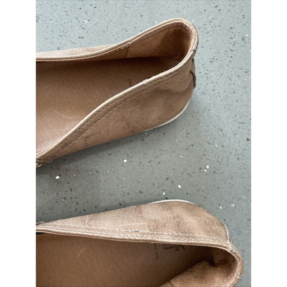 Frye Melanie Slip On Leather Flats Loafers Comfort Women’s Tan Size 7.5 - Picture 10 of 16